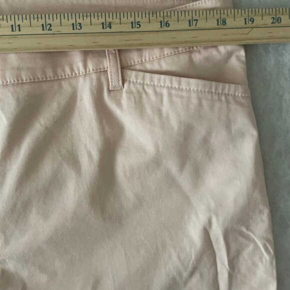 Talbots Womens Light Pink High Rise Flat Front Straight Leg Chino Pants Size 16P - Picture 5 of 9